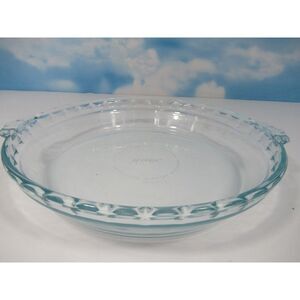 Pyrex 75th Anniversary Clear‎ Fluted Pie Plate Dish 229